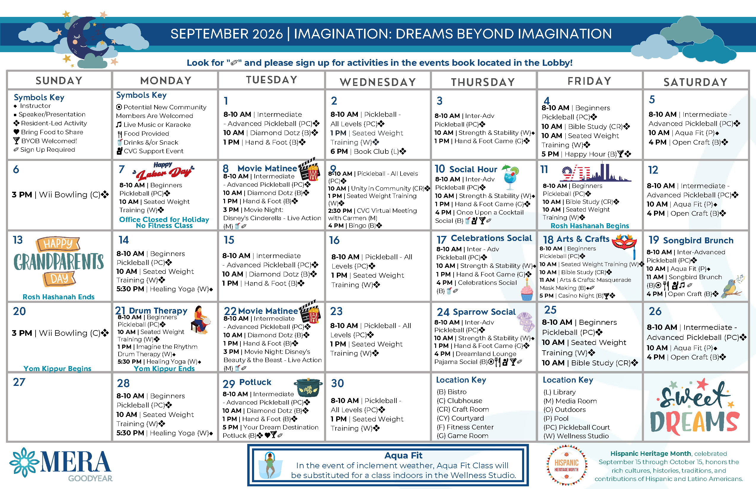 September Event Calendar